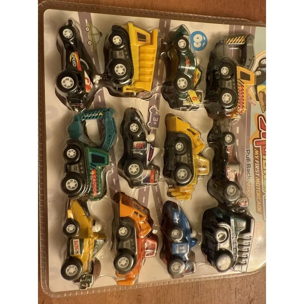 Yeonha Toys My 1st Motorcade Pull Back‎ Spring Motor 12-Construction Trucks/cars
